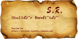 Stollár Renátó névjegykártya