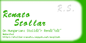 renato stollar business card
